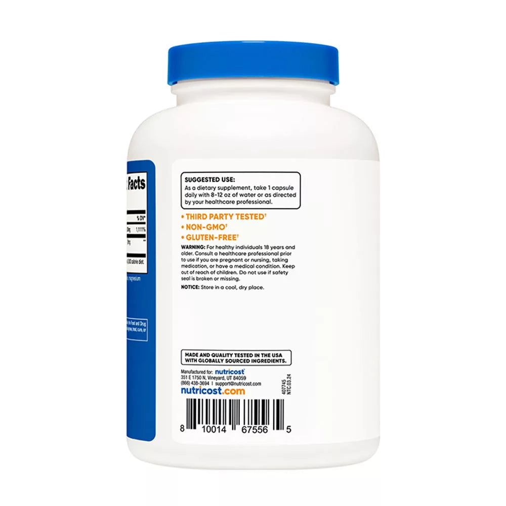 Nutricost Vitamin C with Rose Hips Capsules (240 Capsules)