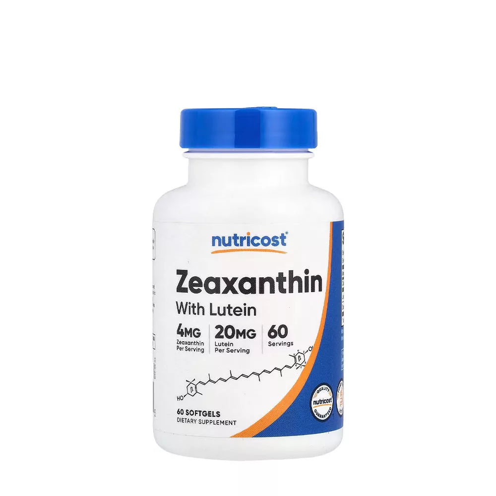 Nutricost Zeaxanthin (with Lutein) (60 Softgels)