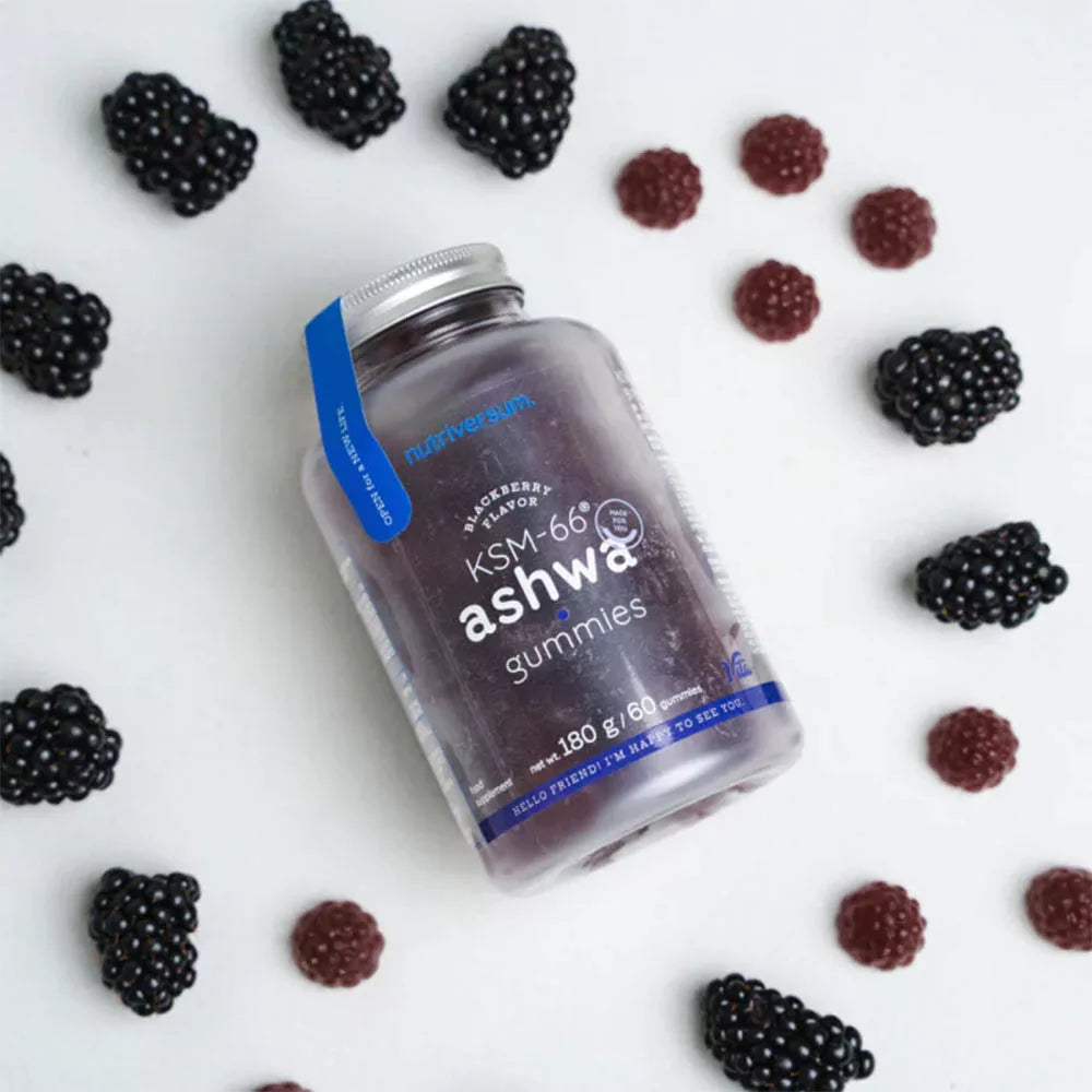 Nutriversum KSM-66 Ashwagandha Gummies (60 Gummies, Blackberry)