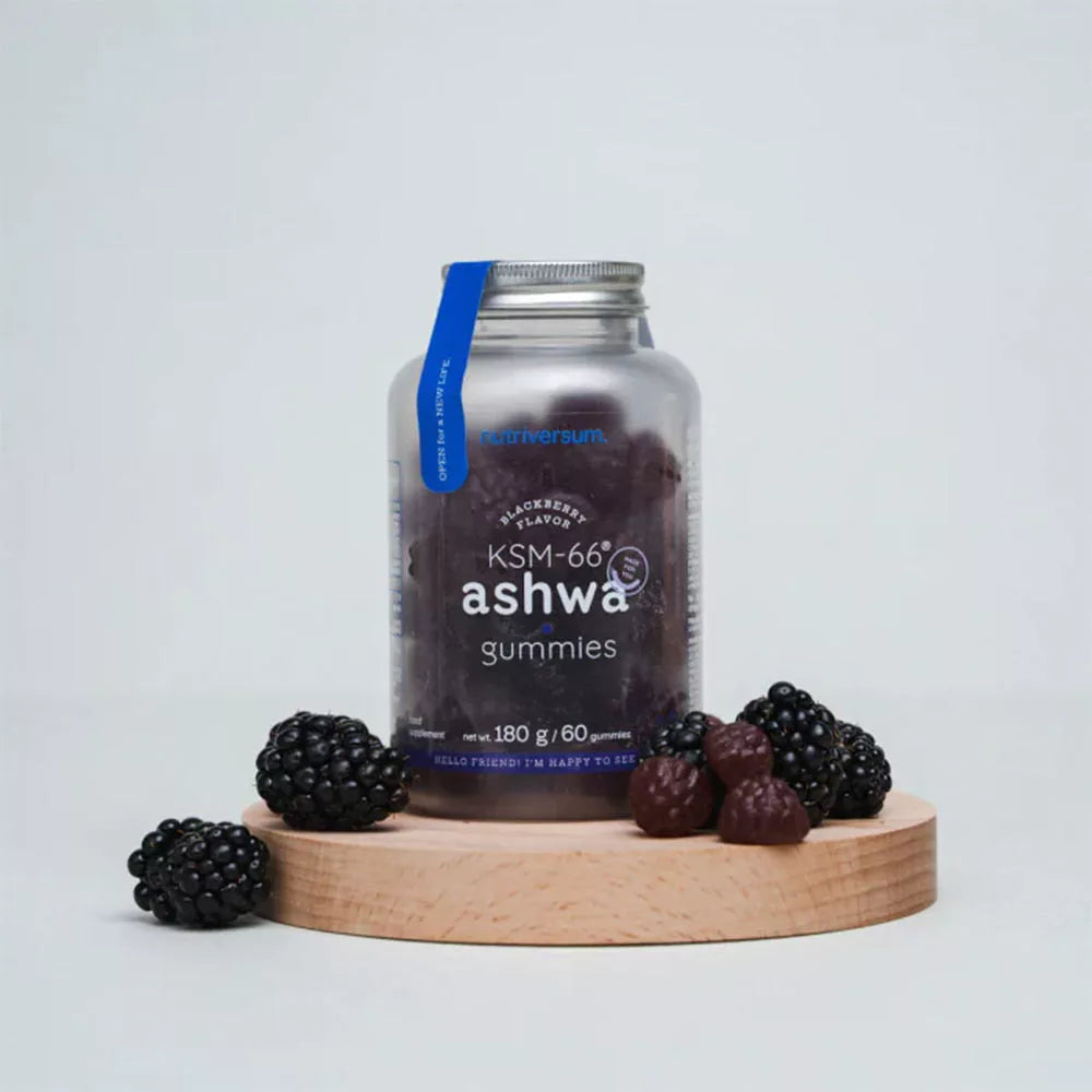 Nutriversum KSM-66 Ashwagandha Gummies (60 Gummies, Blackberry)