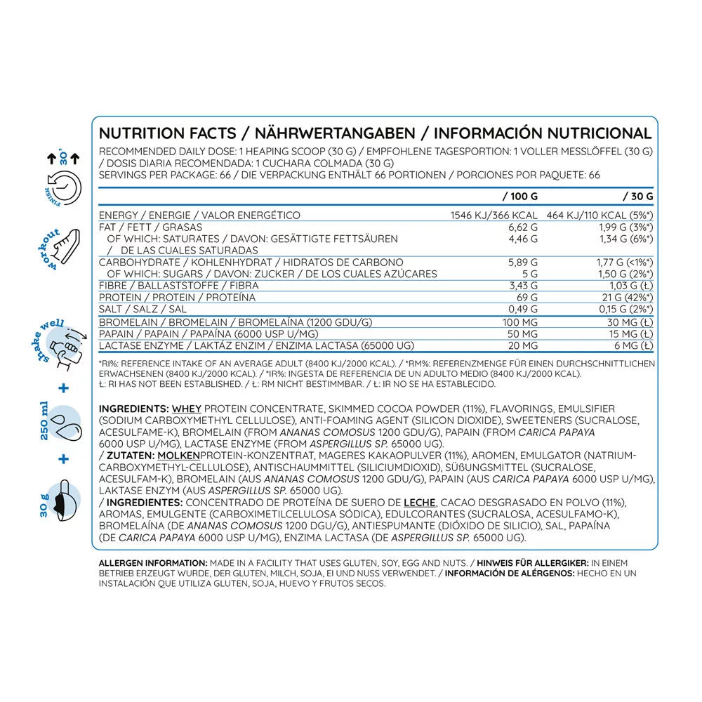 Nutriversum Whey PRO - PURE (2000 g, Chocolate)