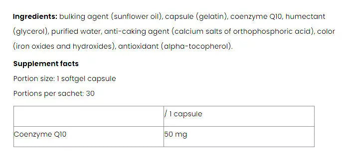 Nutriversum Coenzyme Q10 - VITA (30 Softgels)