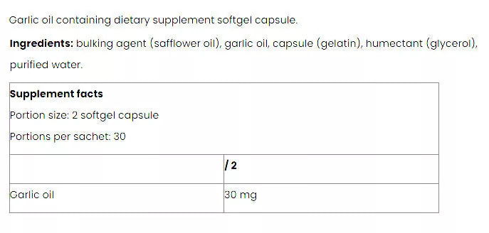 Nutriversum Garlic Oil - VITA (60 Softgels)