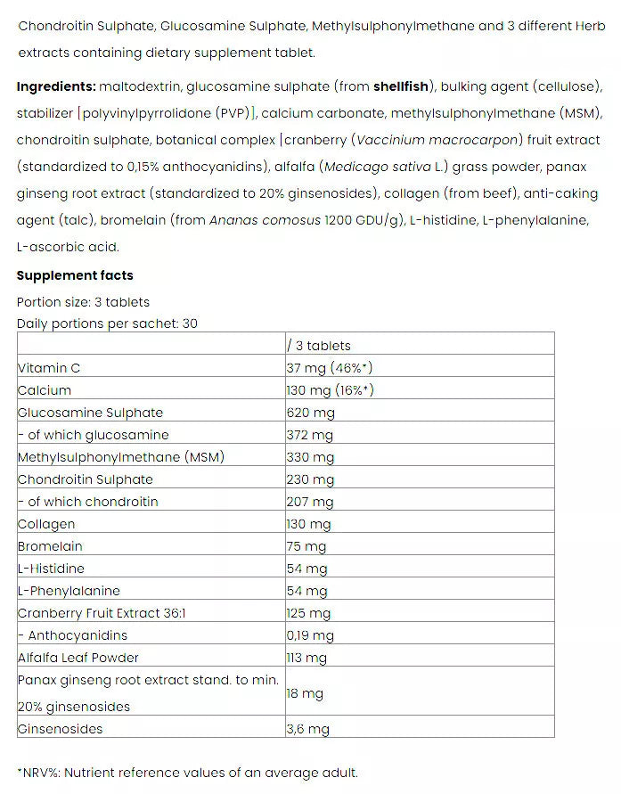 Nutriversum Joint Guard - VITA (30 Packs)