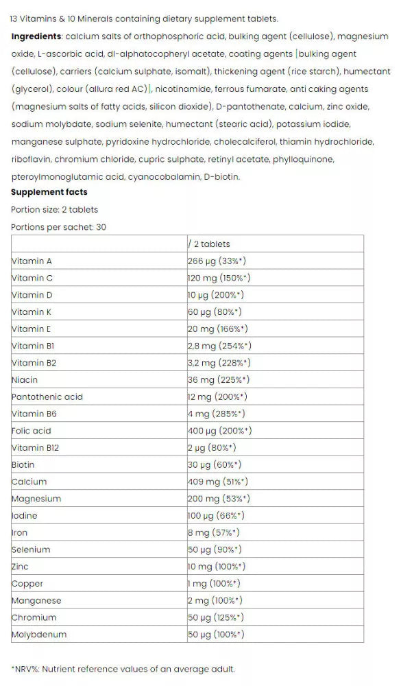 Nutriversum Multivita - VITA (60 Tablets)