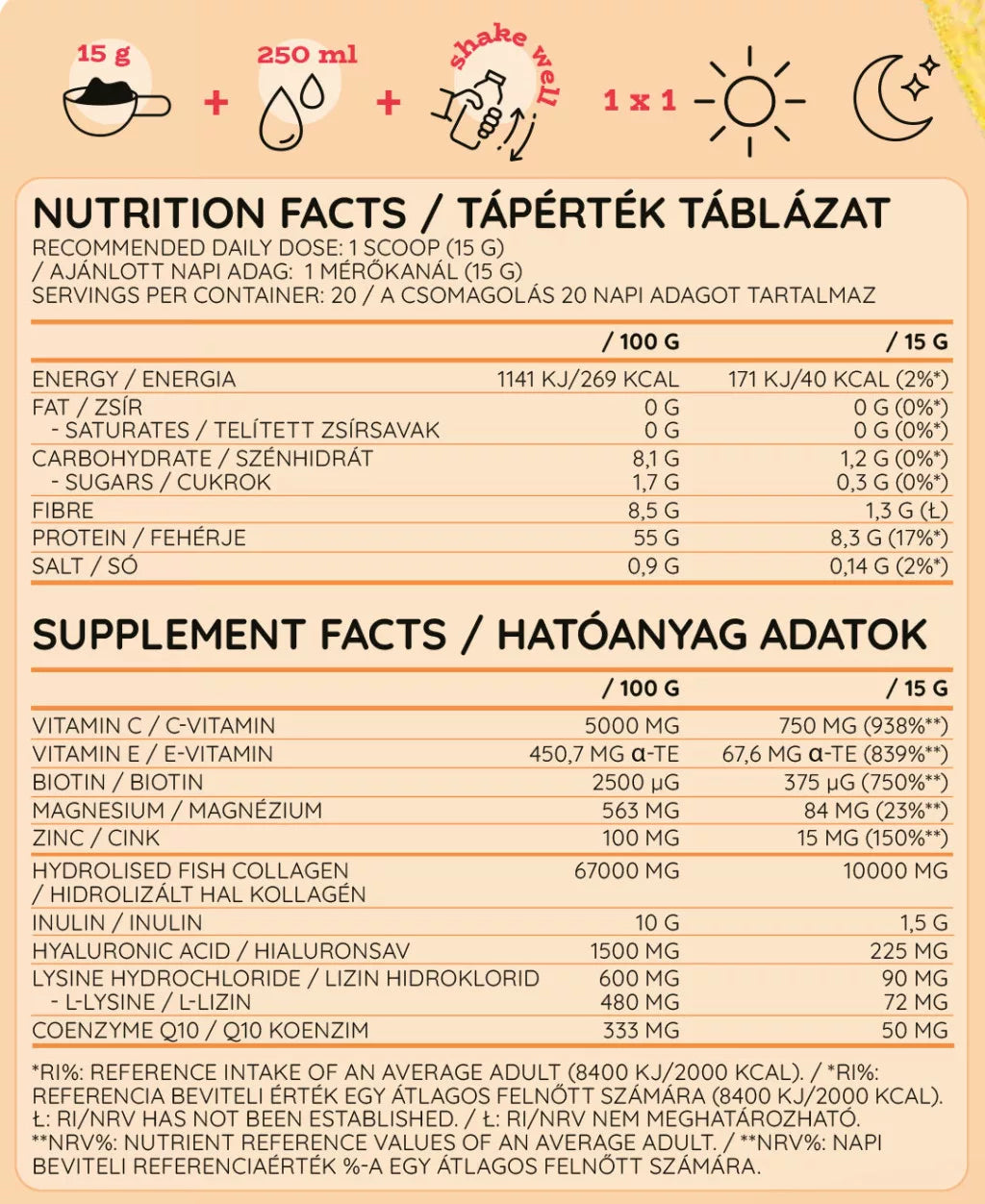 Nutriversum Fish Collagen Heaven (300 g, Mango)