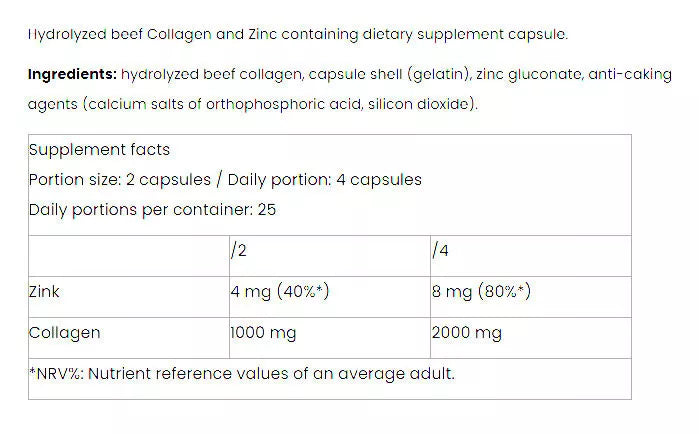 Nutriversum Collagen Caps - WOMEN (100 Capsules)