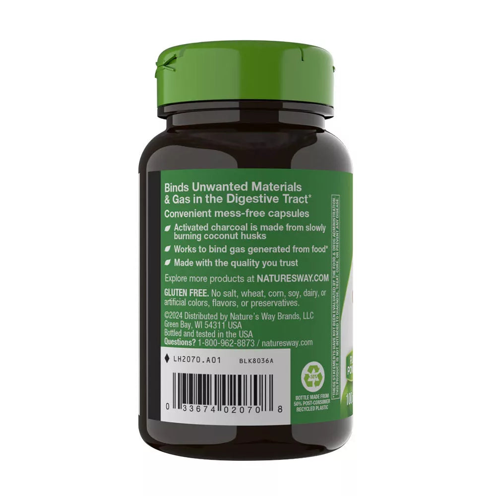 Nature's Way Activated Charcoal (100 Capsules)