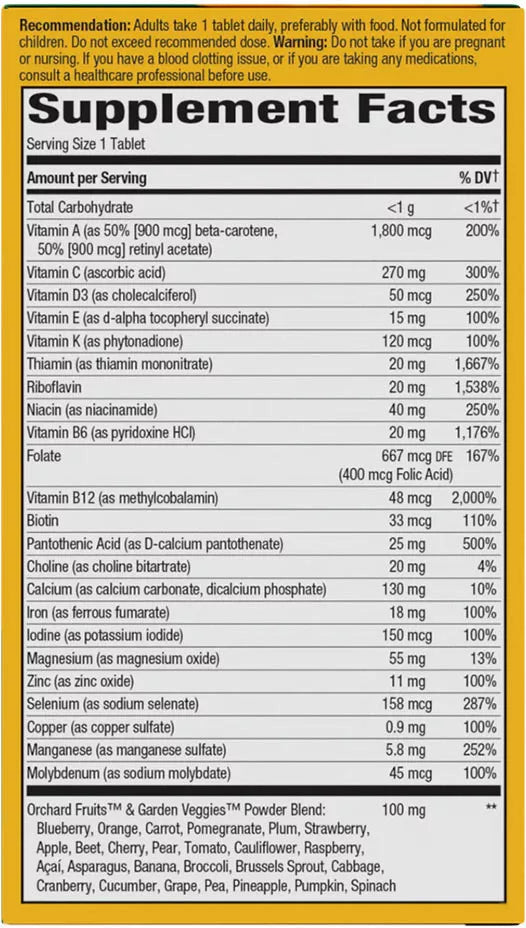 Nature's Way Alive!® Adult Ultra Multivitamin (60 Tablets)
