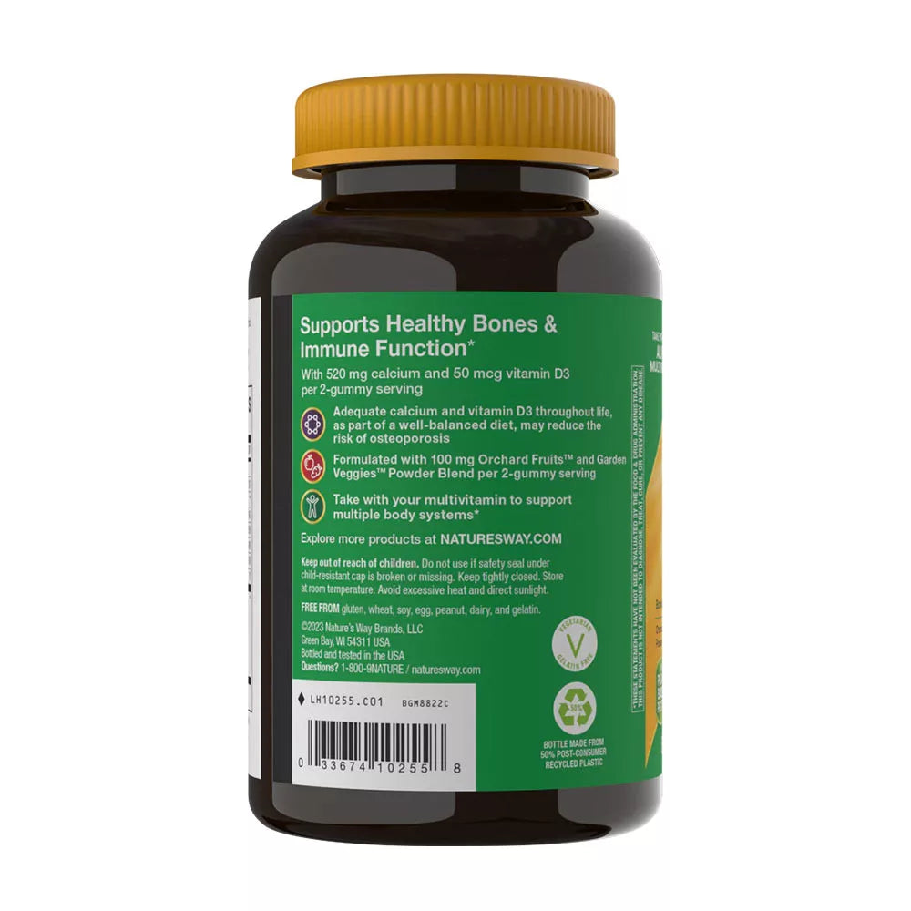 Nature's Way Alive!® Calcium + D3 Gummies (60 Gummies)