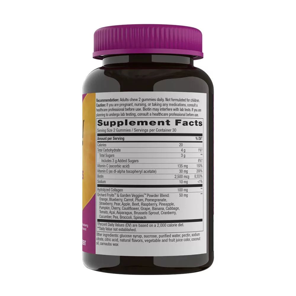 Nature's Way Alive!® Hair, Skin & Nails Gummies (60 Gummies, Strawberry Pouch)