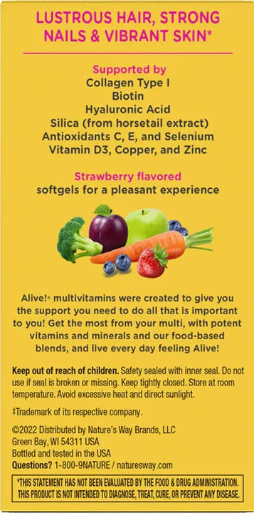 Nature's Way Hair Skin & Nail (60 Softgels)
