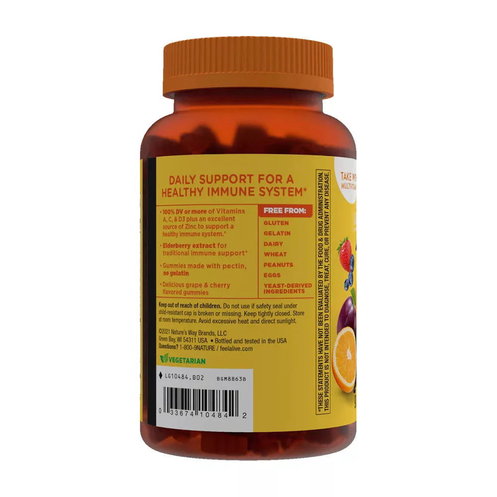 Nature's Way Alive!® Premium Immune Gummies (90 Gummies, Cherry & Grape)