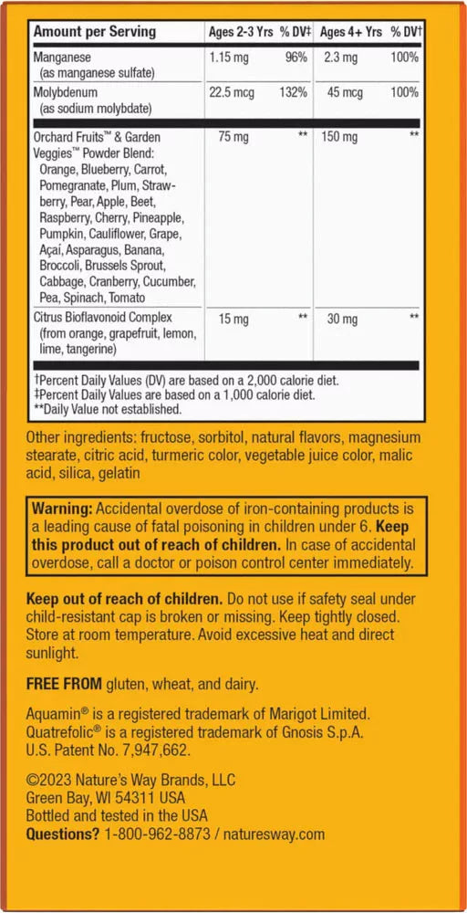 Nature's Way Alive!® Kids Chewable Multivitamin (120 Chewables)
