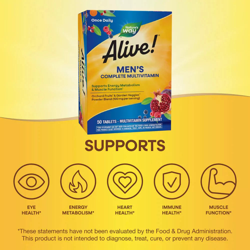 Nature's Way Alive!® Men’s Complete Multivitamin (130 Tablets)
