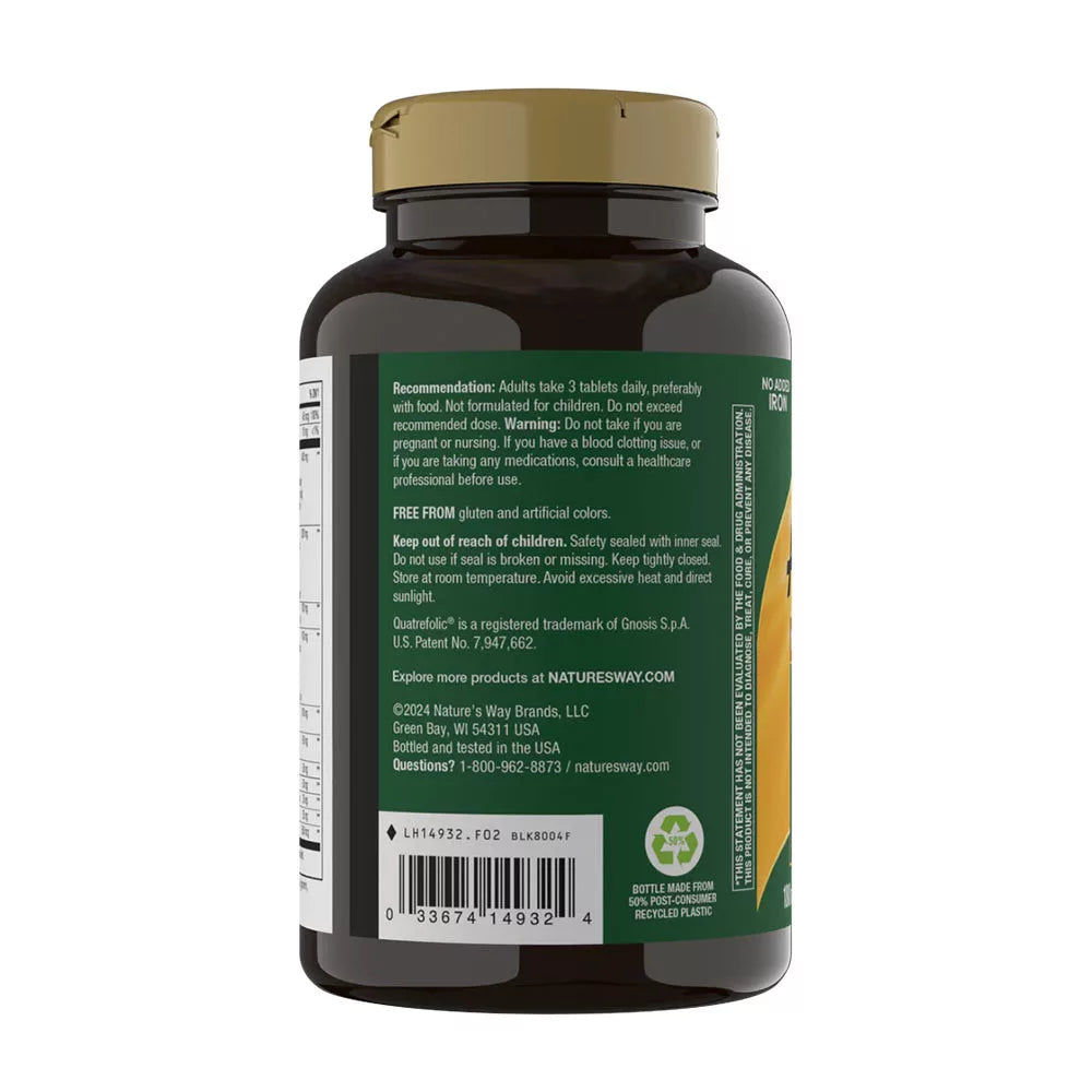 Nature's Way Alive!® Max3 Daily Multivitamin Without Iron (180 Tablets)