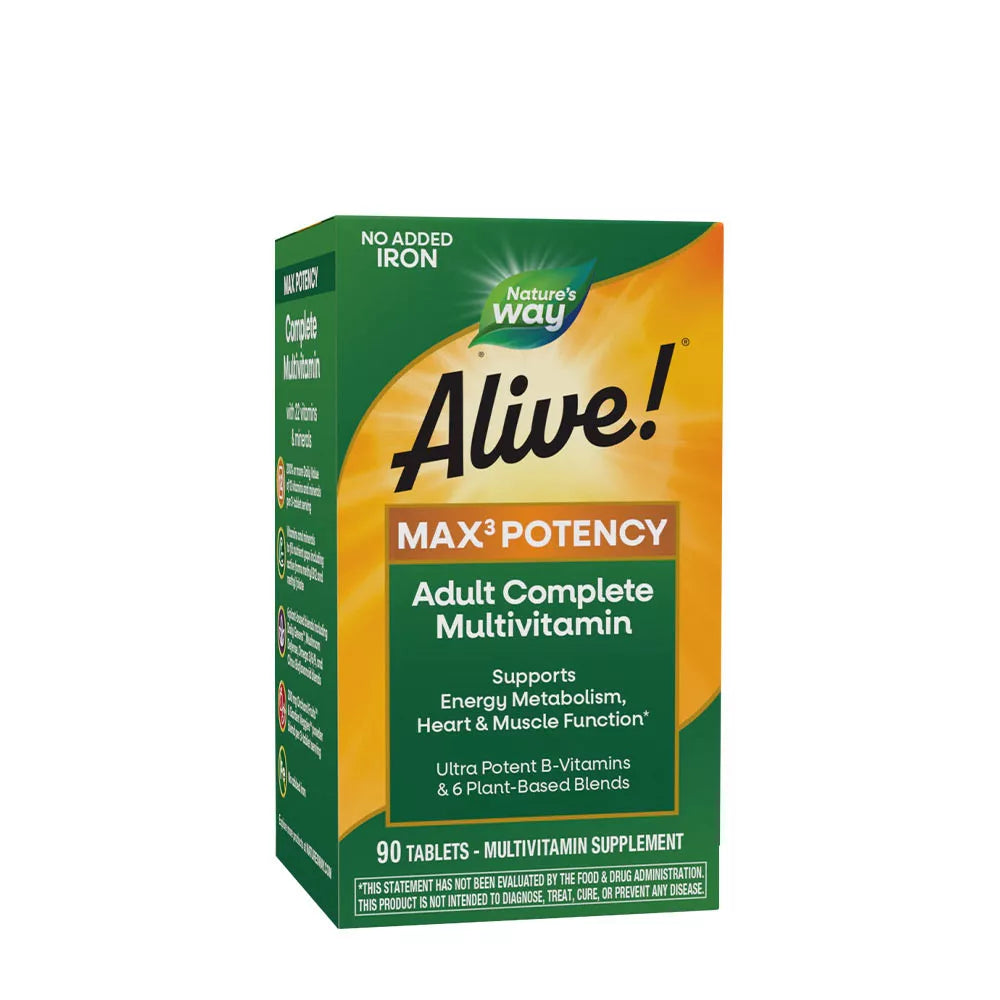 Nature's Way Alive!® Max3 Daily Multivitamin Without Iron (90 Tablets)