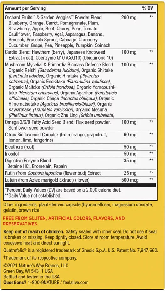 Nature's Way Alive!® Max6 Max Potency Daily Multivitamin Without Iron (90 Capsules)