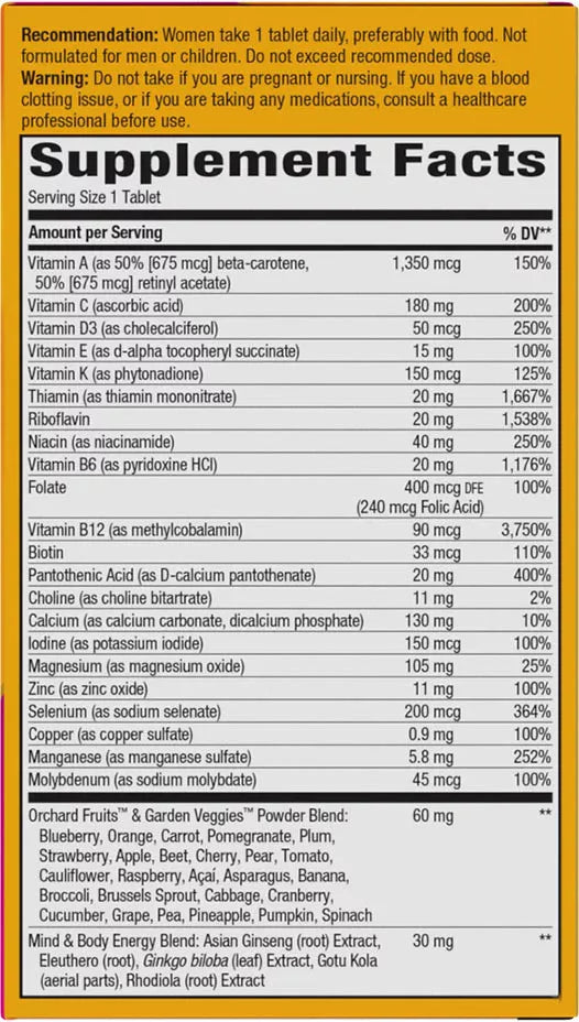 Nature's Way Alive!® Women's 50+ Ultra Multivitamin (60 Tablets)