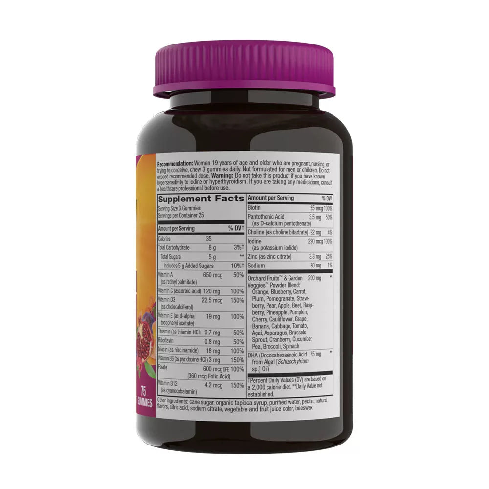 Nature's Way Alive!® Premium Prenatal Gummies (75 Gummies, Strawberry Lemon)