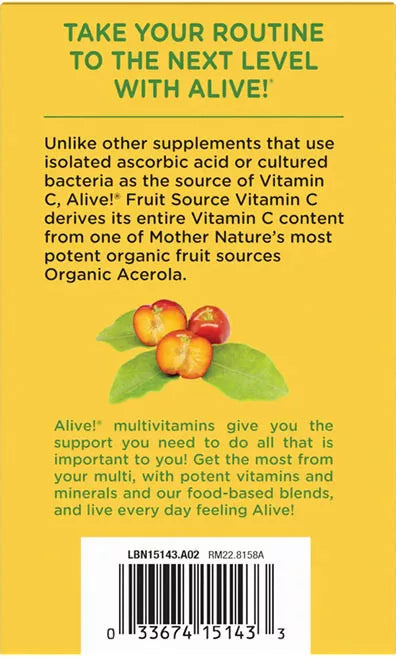 Nature's Way Alive!® Fruit Source Vitamin C Drink Mix (120 g)