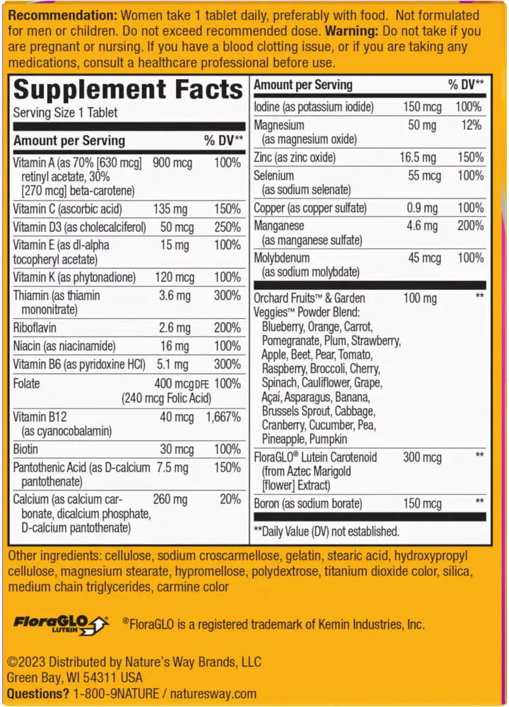 Nature's Way Alive!® Women’s 50+ Complete Multivitamin (50 Tablets)