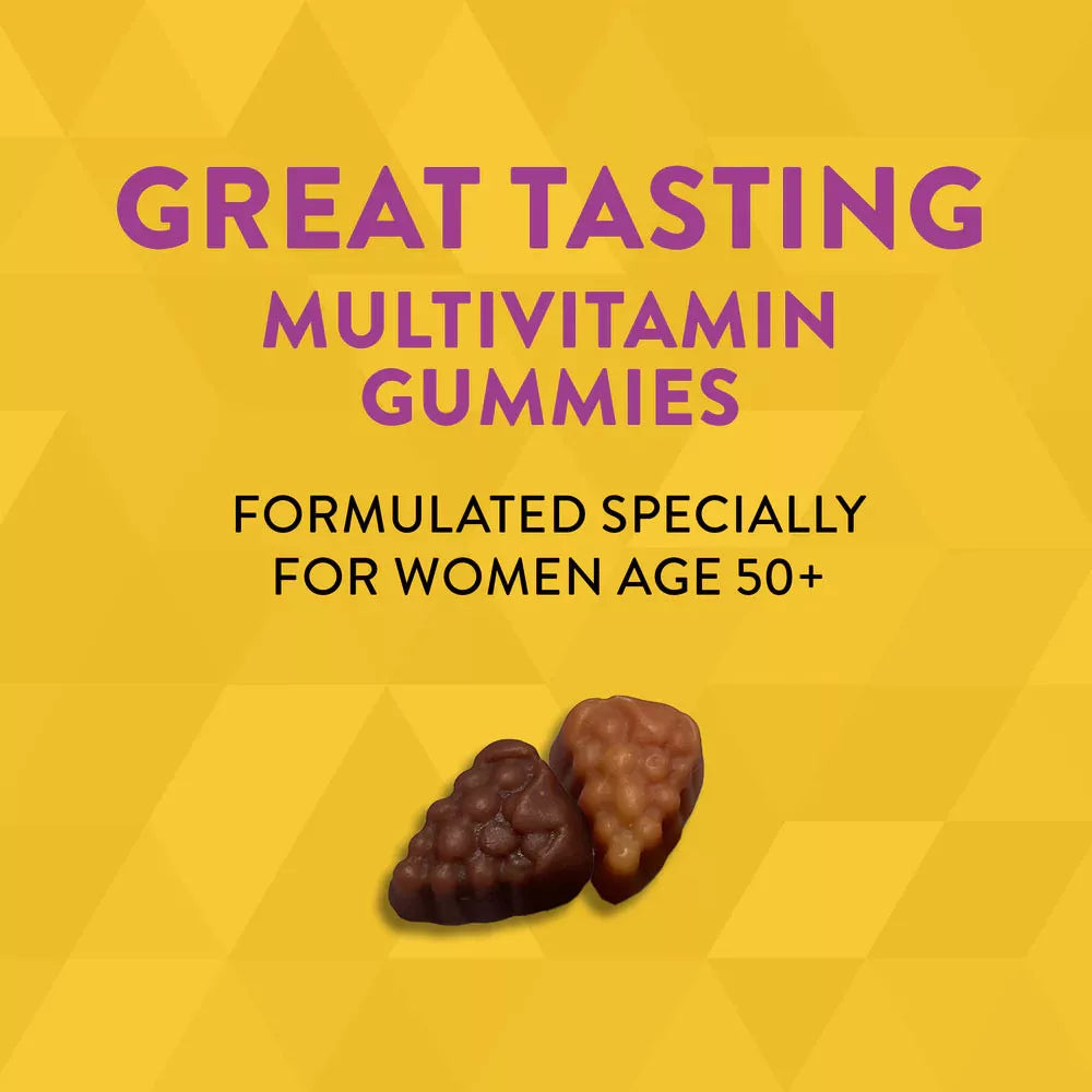 Nature's Way Alive!® Women's 50+ Gummy Multivitamin (150 Gummies, Mixed Berry)