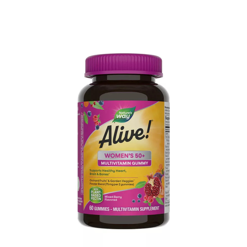 Nature's Way Alive!® Women's 50+ Gummy Multivitamin (60 Gummies, Mixed Berry)