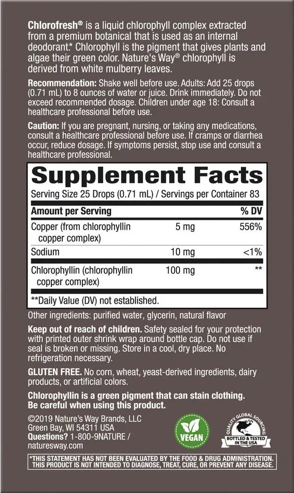 Nature's Way Chlorofresh® Chlorophyll Drops (59 ml)