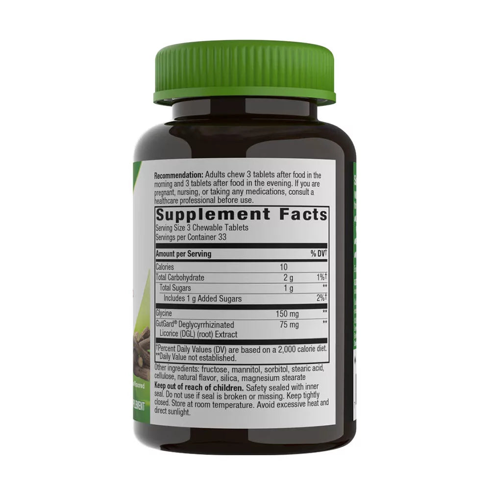 Nature's Way DGL (100 Chewables, Licorice Fruit)