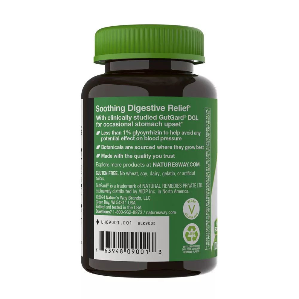 Nature's Way DGL (100 Chewables, Licorice Fruit)