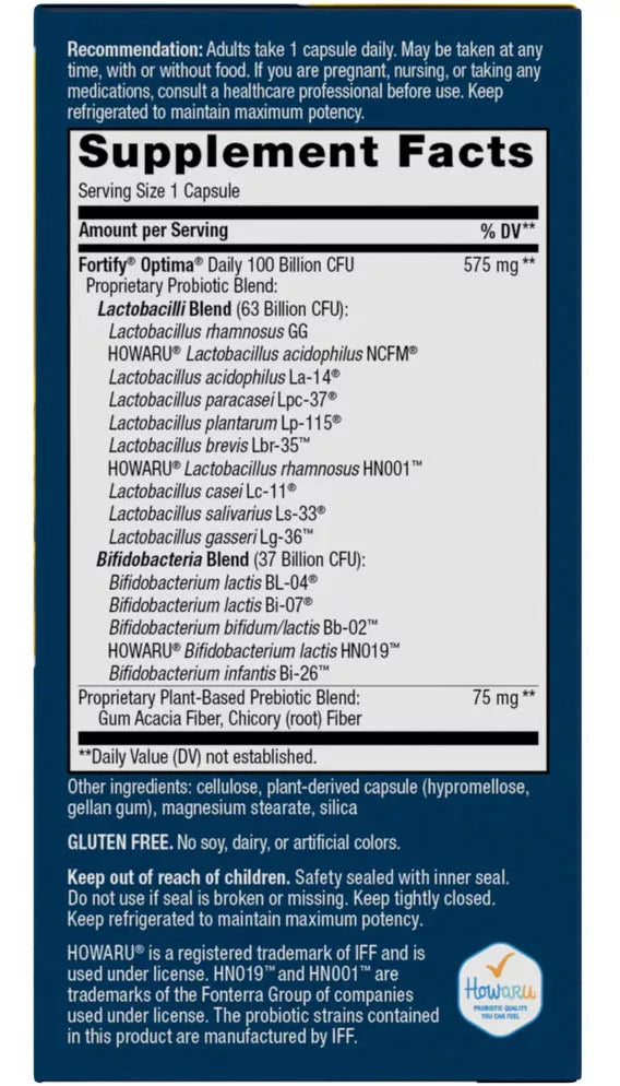 Nature's Way Fortify® Optima® 100 Billion Probiotic (30 Capsules)