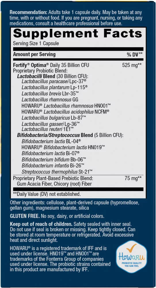 Nature's Way Fortify® Optima® 35 Billion Probiotic + Prebiotic (30 Capsules)