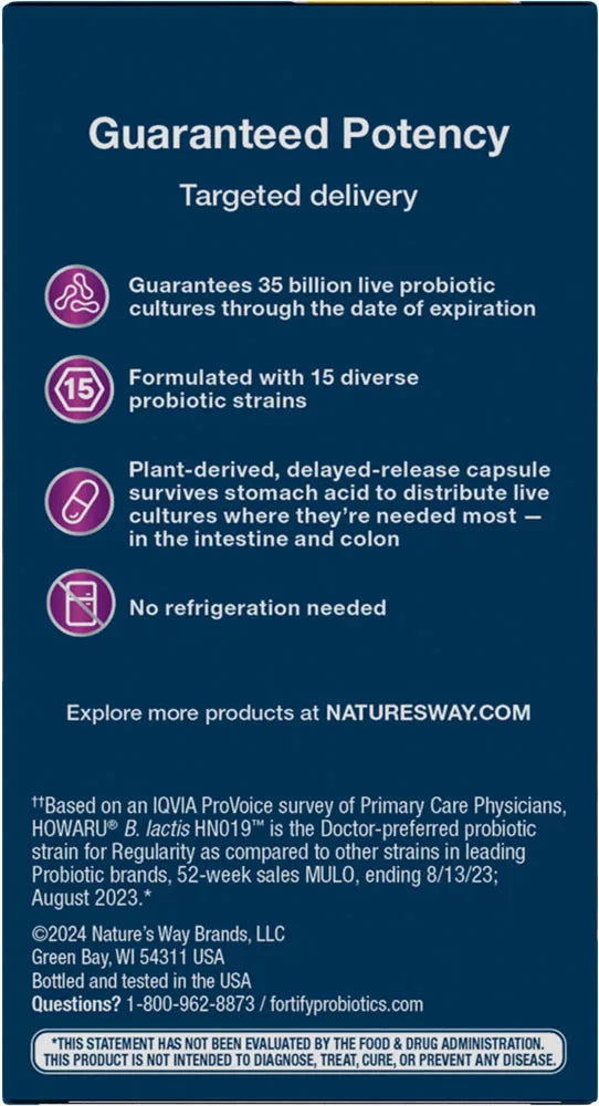 Nature's Way Fortify® Optima® 35 Billion Probiotic + Prebiotic (30 Capsules)