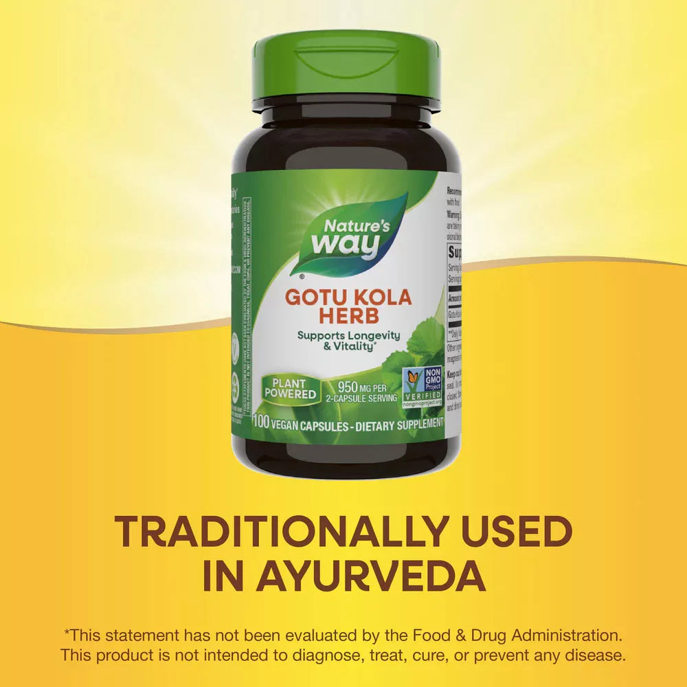 Nature's Way Gotu Kola Herb (100 Capsules)