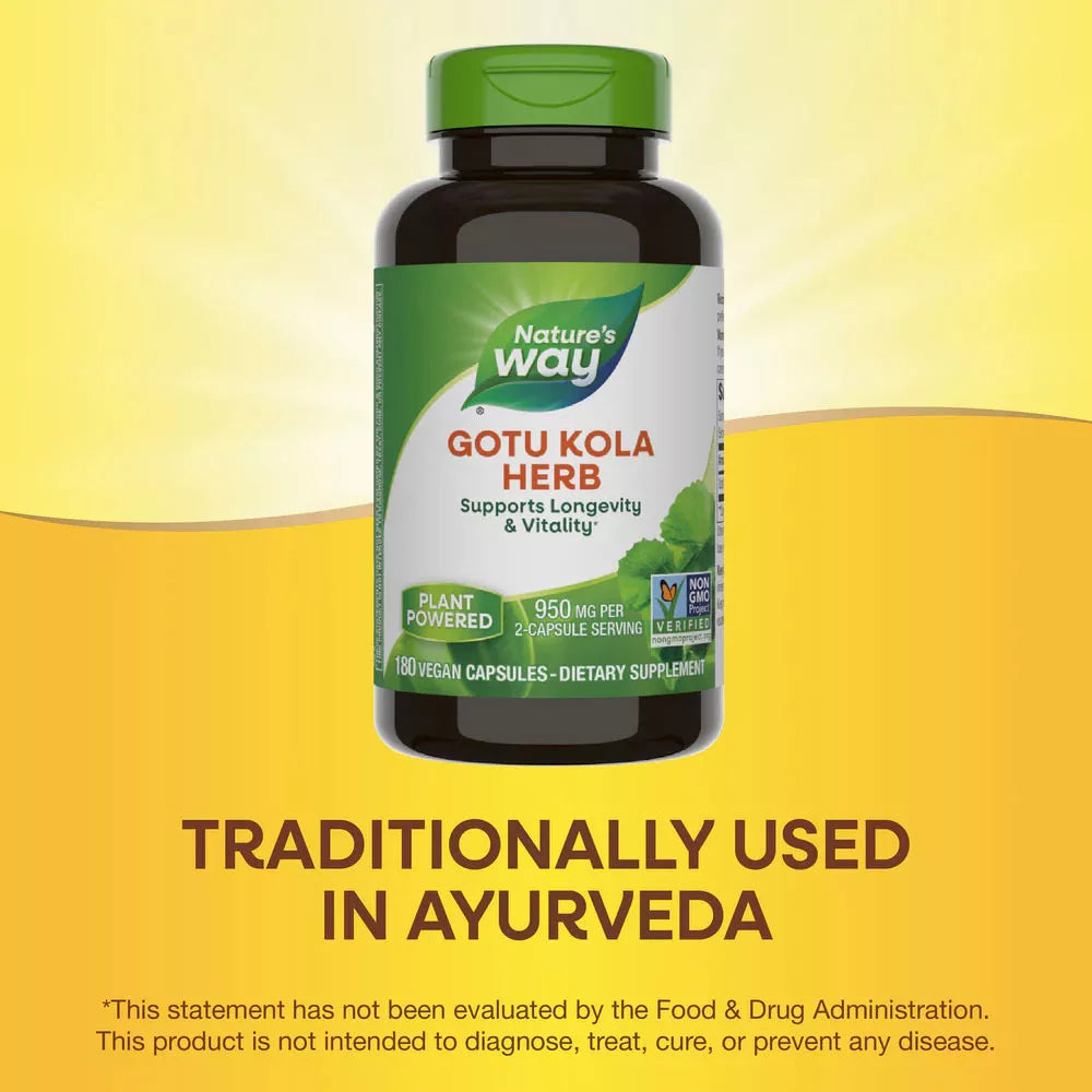 Nature's Way Gotu Kola Herb (180 Capsules)