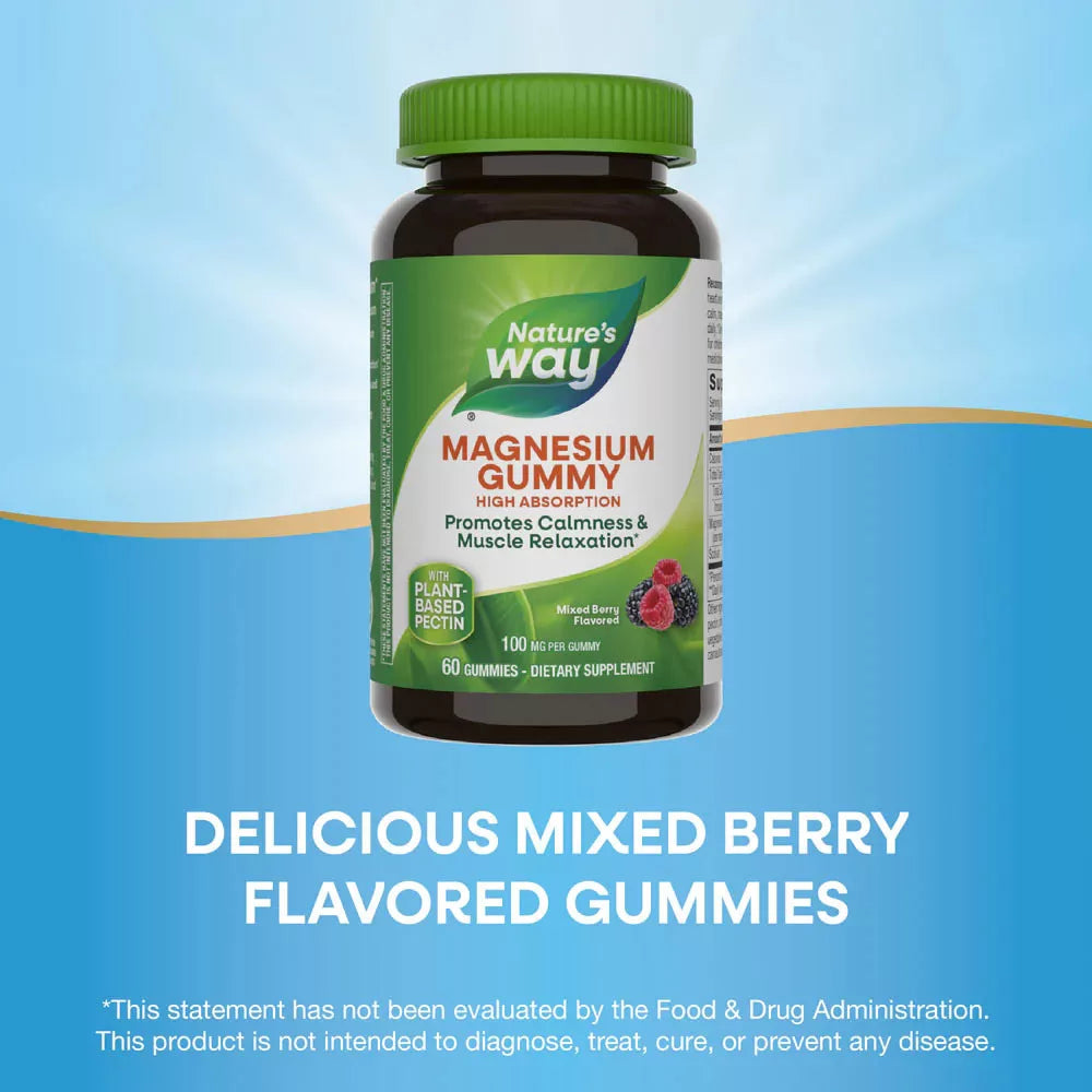 Nature's Way Magnesium Gummy (60 Gummies)
