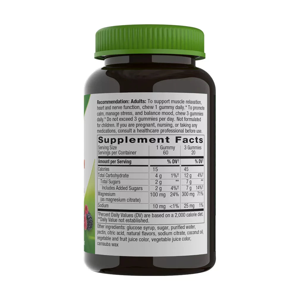 Nature's Way Magnesium Gummy (60 Gummies)