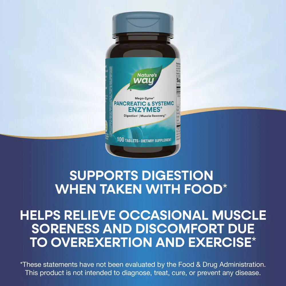 Nature's Way Mega-Zyme® (100 Tablets)