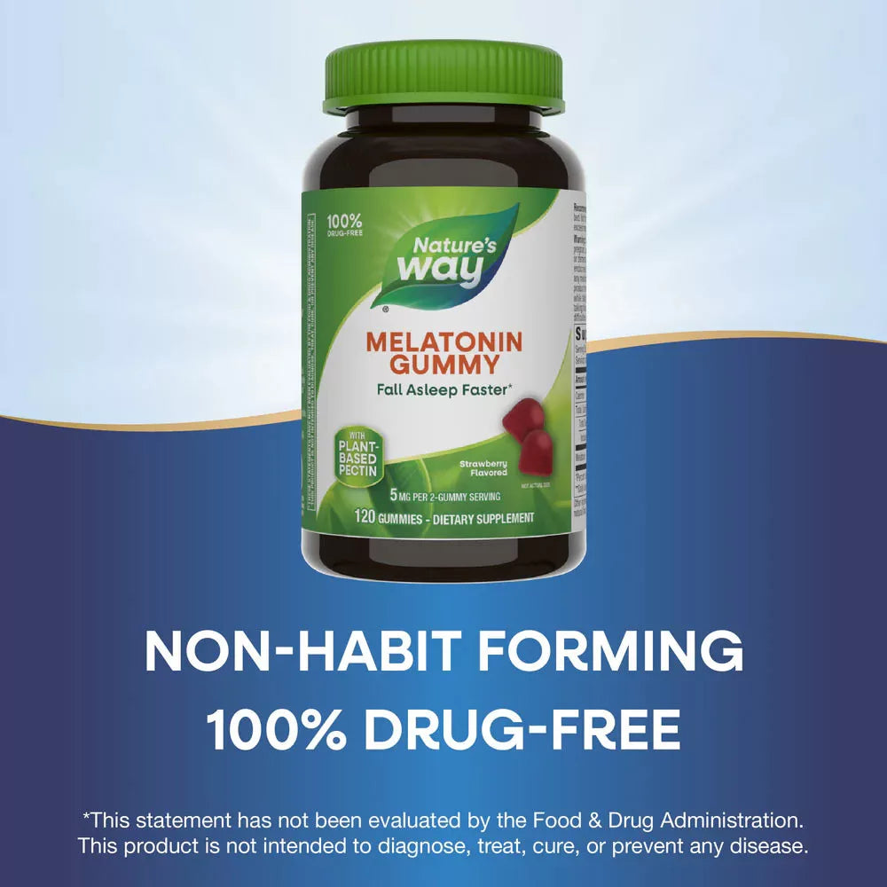Nature's Way Melatonin Gummies (120 gummies, Strawberry)