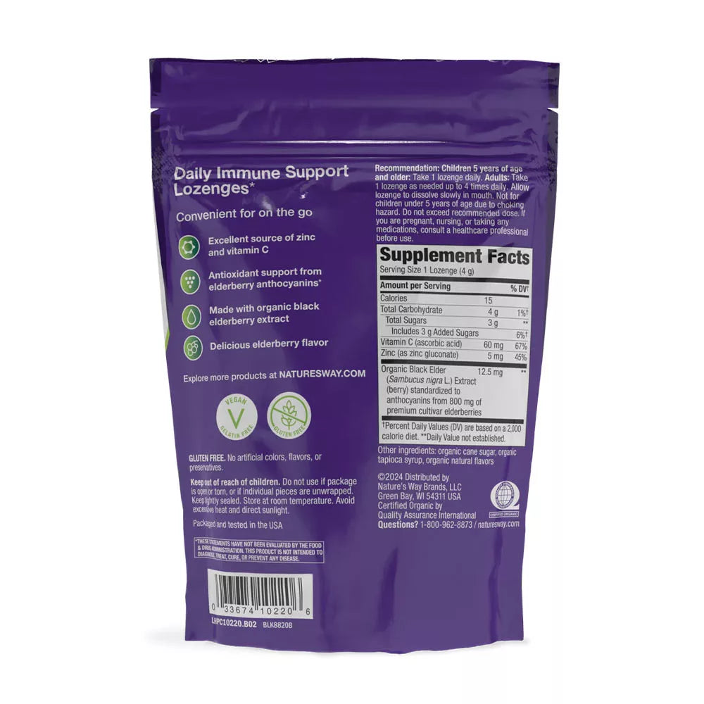Nature's Way Sambucus Immune Organic Lozenge (24 lozenges)