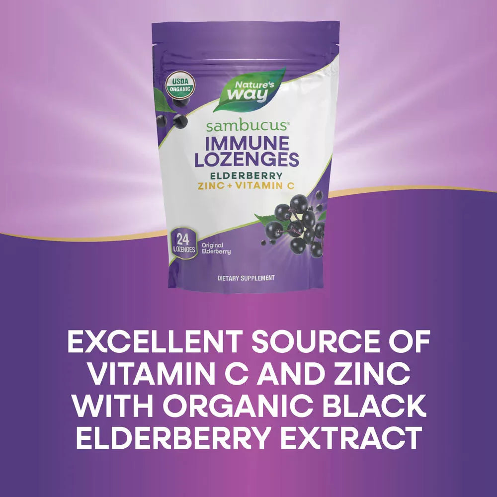 Nature's Way Sambucus Immune Organic Lozenge (24 lozenges)