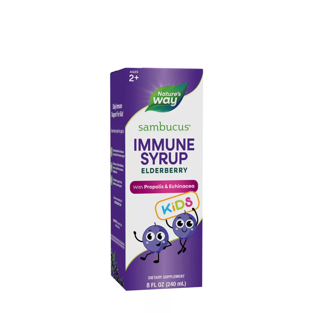 Nature's Way Sambucus Immune Syrup for Kids (240 ml, Elderberry)