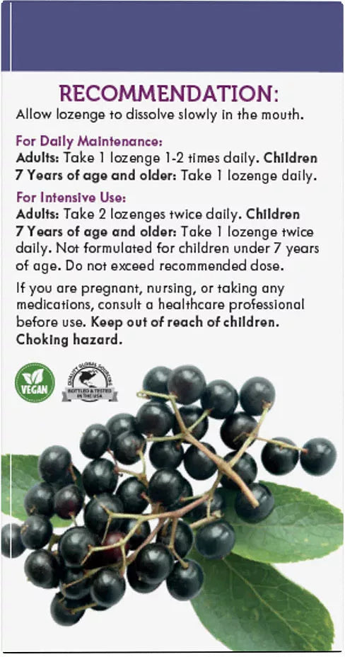 Nature's Way Sambucus Original Lozenges (30 Lozenges, Elderberry)