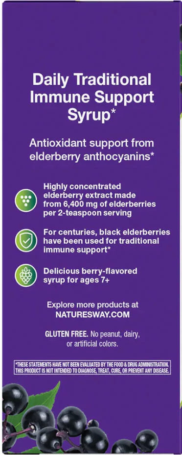 Nature's Way Sambucus Traditional Immune Syrup (120 ml)