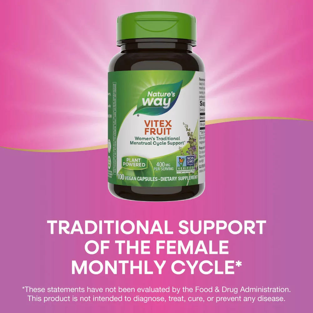Nature's Way Vitex Fruit (100 Capsules)