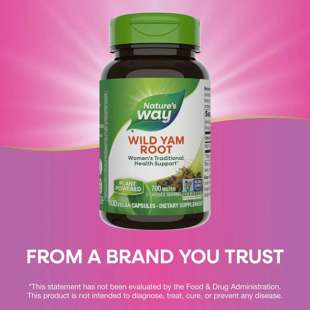 Nature's Way Wild Yam Root (100 Capsules)