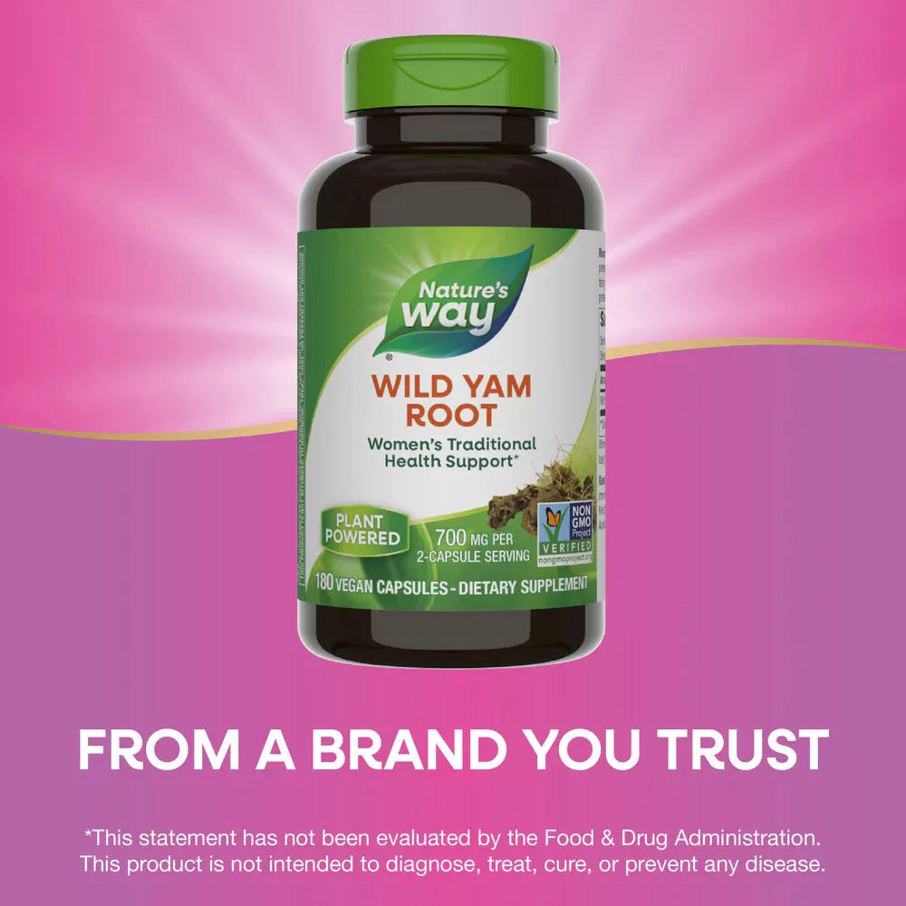 Nature's Way Wild Yam Root (180 Capsules)