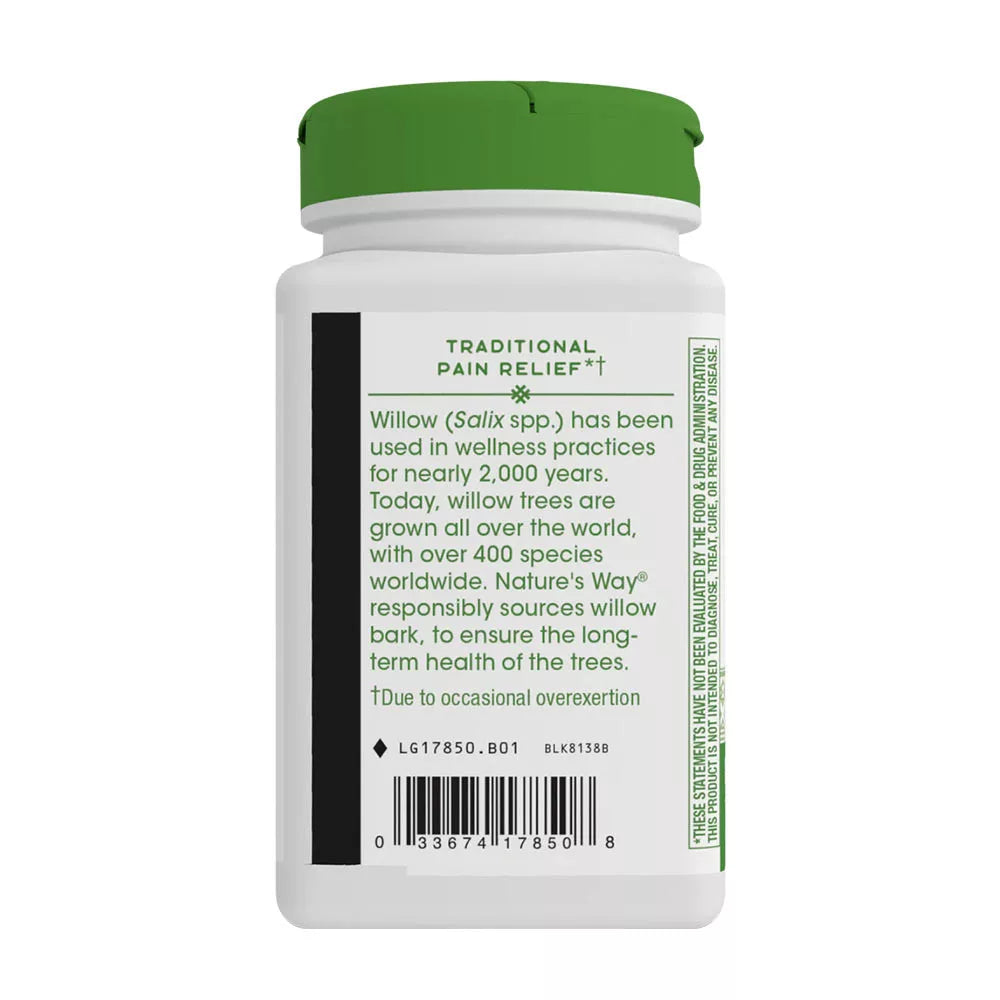 Nature's Way Willow Bark (100 Veg Capsules)