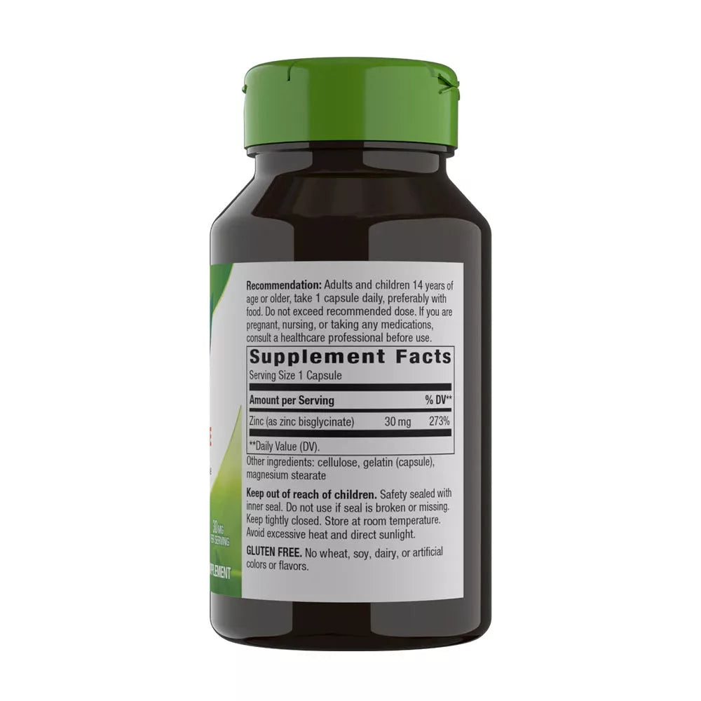 Nature's Way Zinc Chelate (100 Capsules)